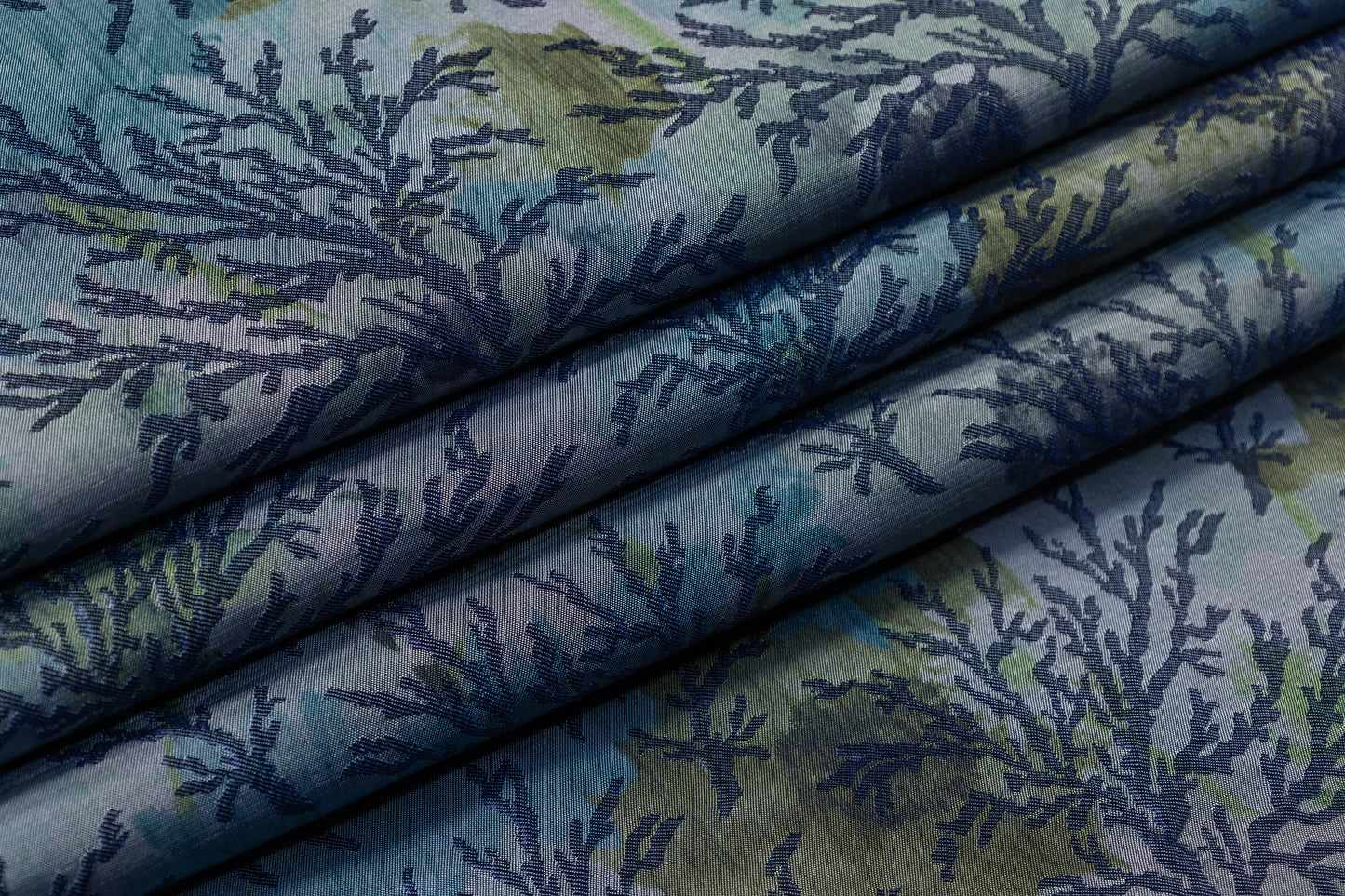 Branch Italian Brocade - Blue / Green