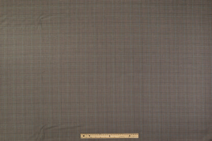 Glen Check Wool Suiting - Gray