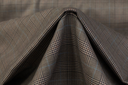 Glen Check Wool Suiting - Gray