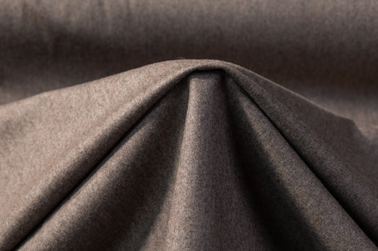 Wool Nylon Italian Flannel - Taupe