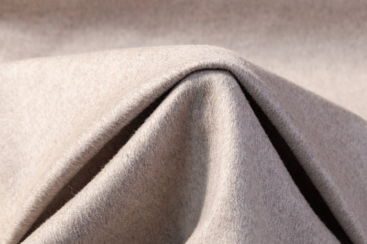 Fused Poly Wool Coating - Gray Taupe