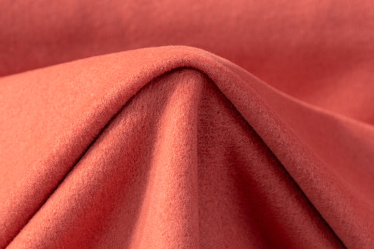 Double Faced Italian Wool Nylon Coating - Salmon