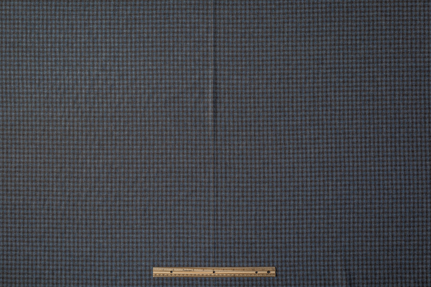 Checked Italian Wool Suiting - Blue / Brown