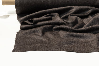 Pure Italian Cashmere Coating - Smoky Black