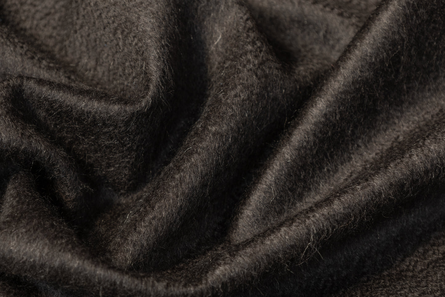 Pure Italian Cashmere Coating - Smoky Black