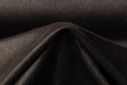 Pure Italian Cashmere Coating - Smoky Black