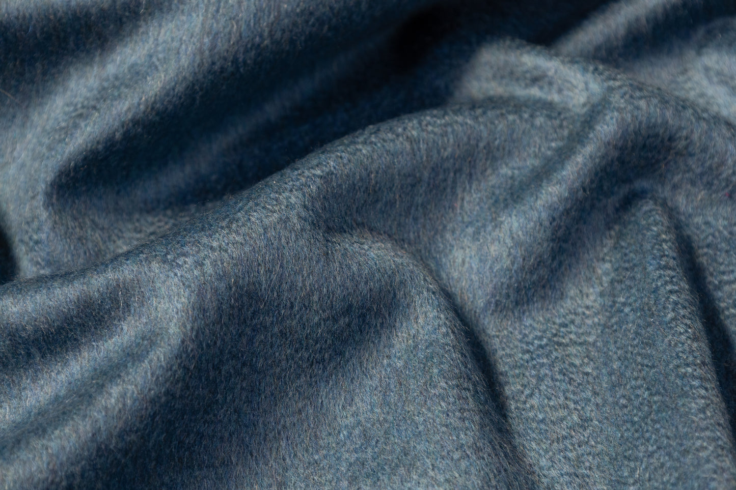 Pure Italian Cashmere Coating - Blue