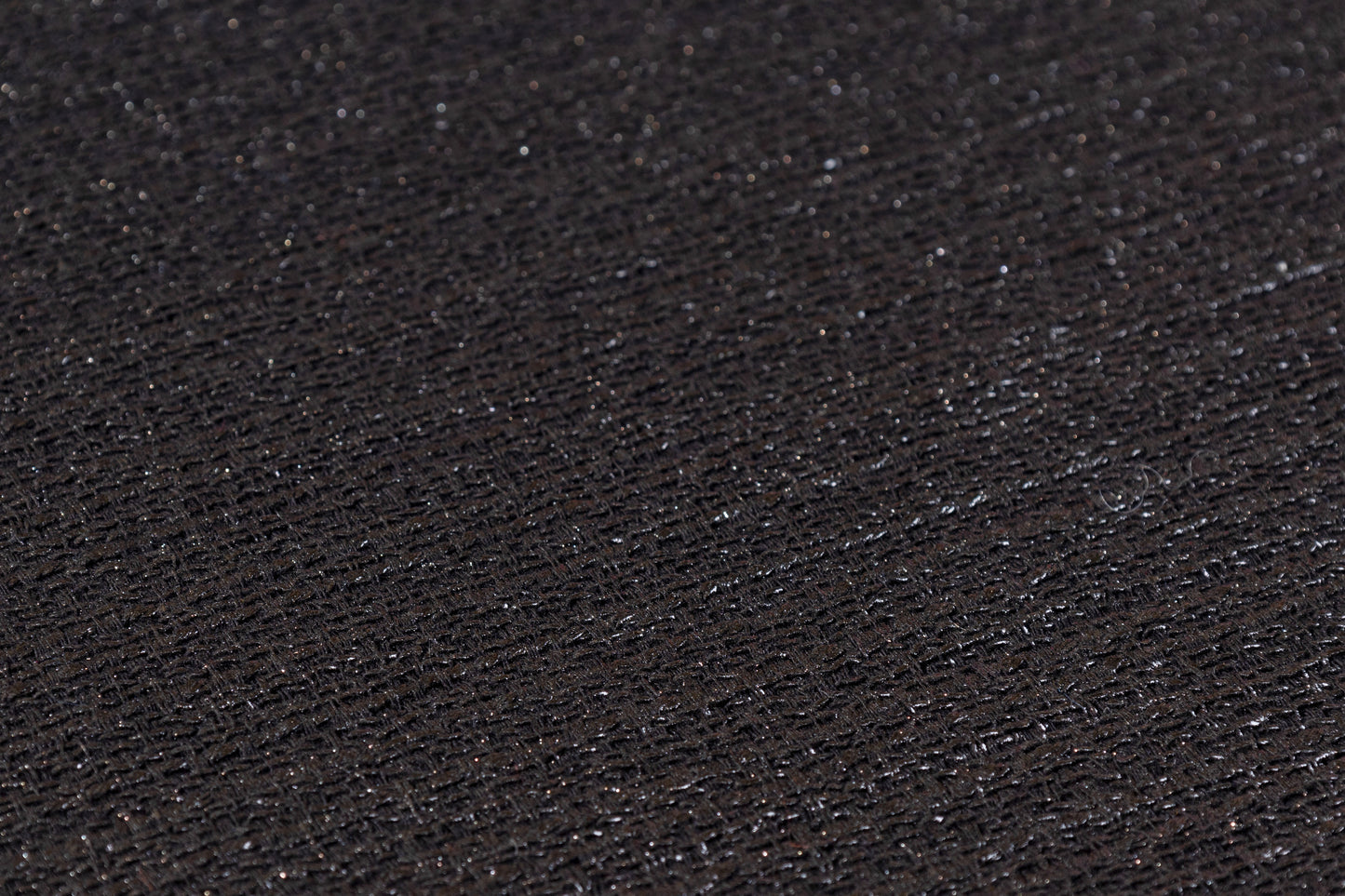 Laminated Italian Tweed - Black / Silver