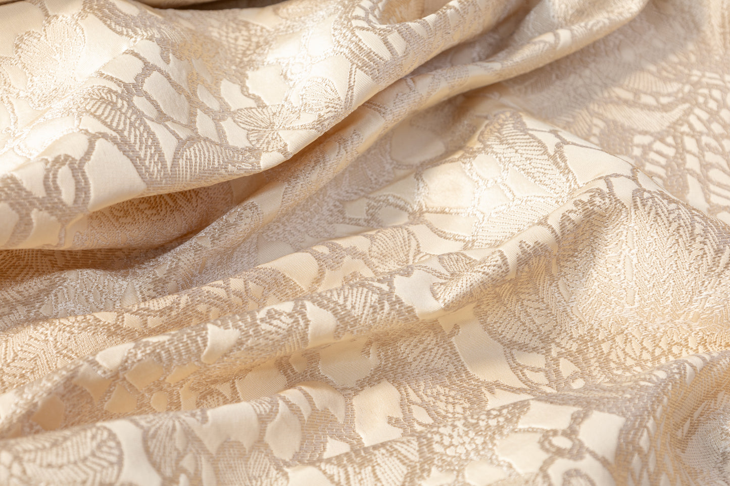 Floral Italian Brocade - Champagne Gold