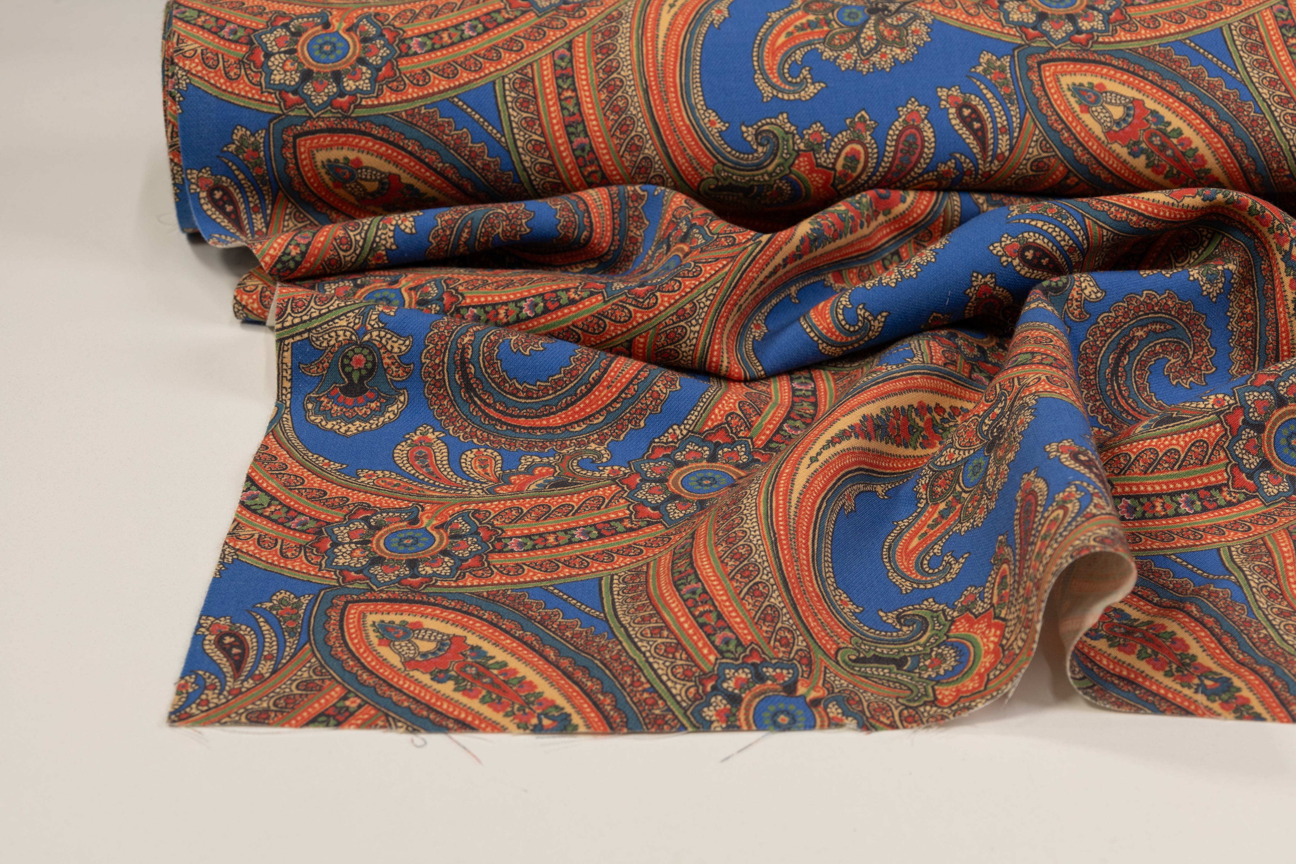 ETRO paisley-print silk scarf - Blue