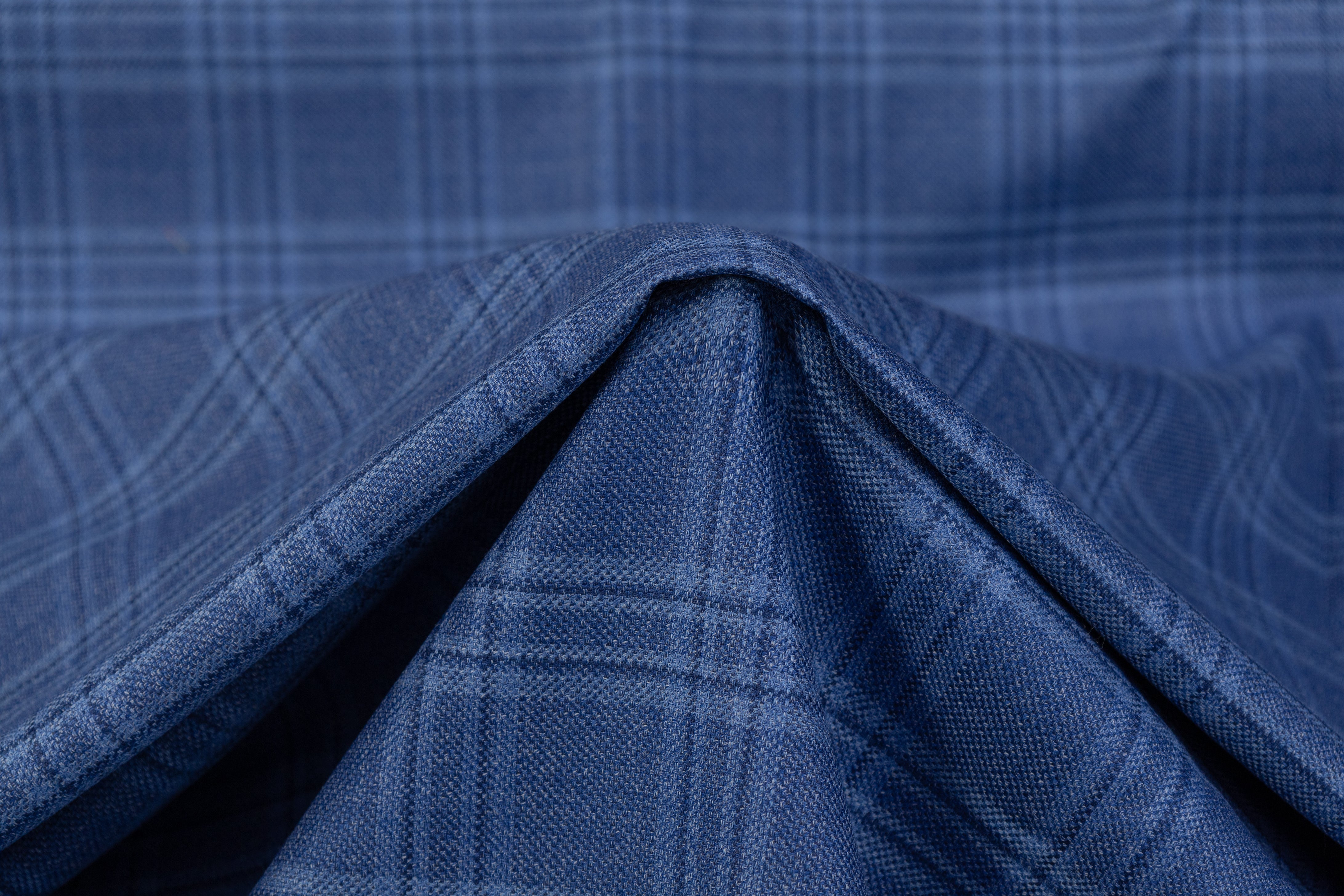 Ermenegildo Zegna - Traveller Jaspé Superfine Australian Wool and Silk  Suiting - Blue