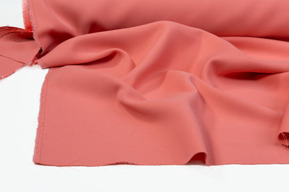 Double Faced Solid Italian Wool - Coral