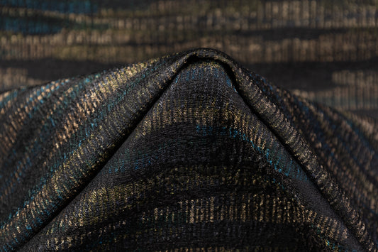 PURPLE SILVER Metallic Brocade Fabric By Yard Cross Filigree Religious  Victorian