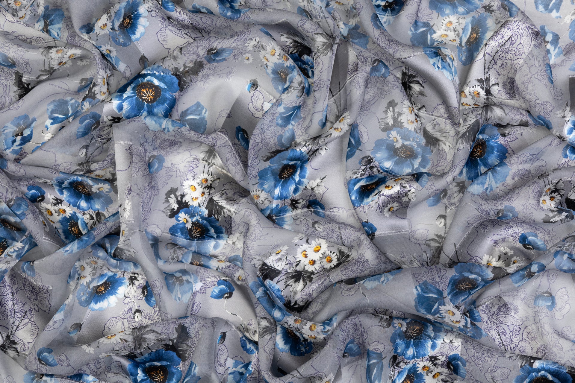 Italian Organza fabric - Composition: 100% Polyester Tessuti dell'arte