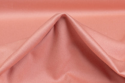 Double-Faced Italian Wool Coating - Coral Pink / Honey Beige