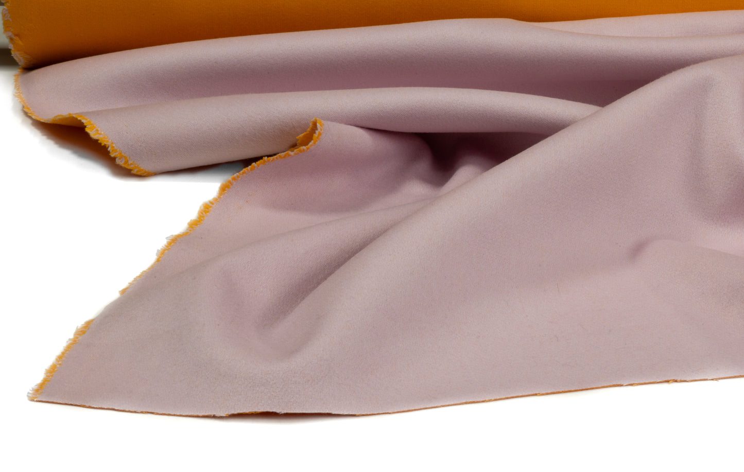 Double-Faced Italian Wool Coating - Marigold / Lilac