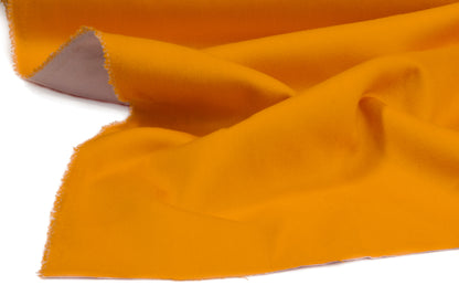 Double-Faced Italian Wool Coating - Marigold / Lilac