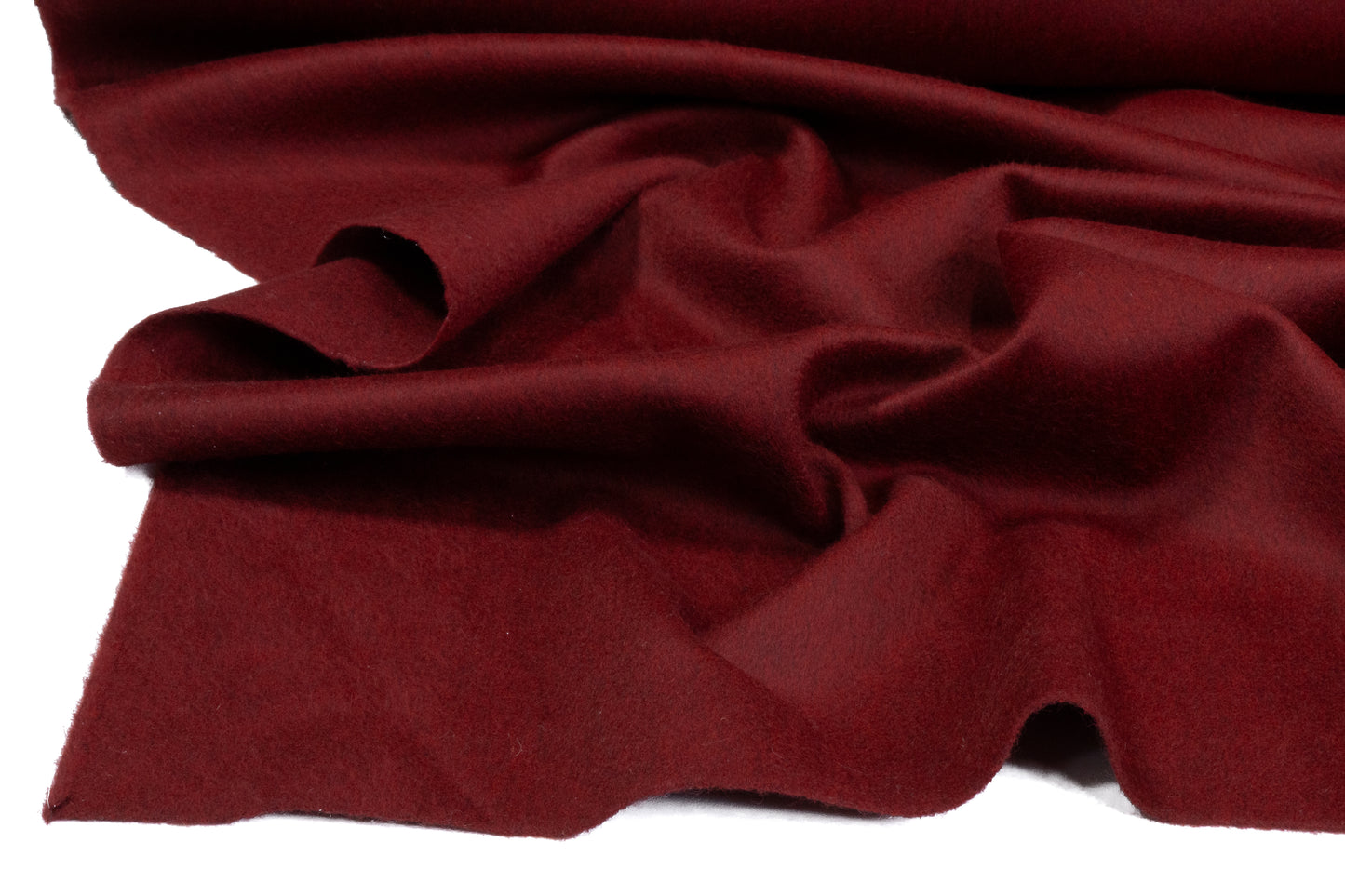 Two-Tone Italian Wool Coating - Oxblood