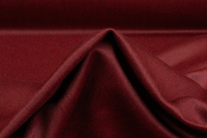 Two-Tone Italian Wool Coating - Oxblood