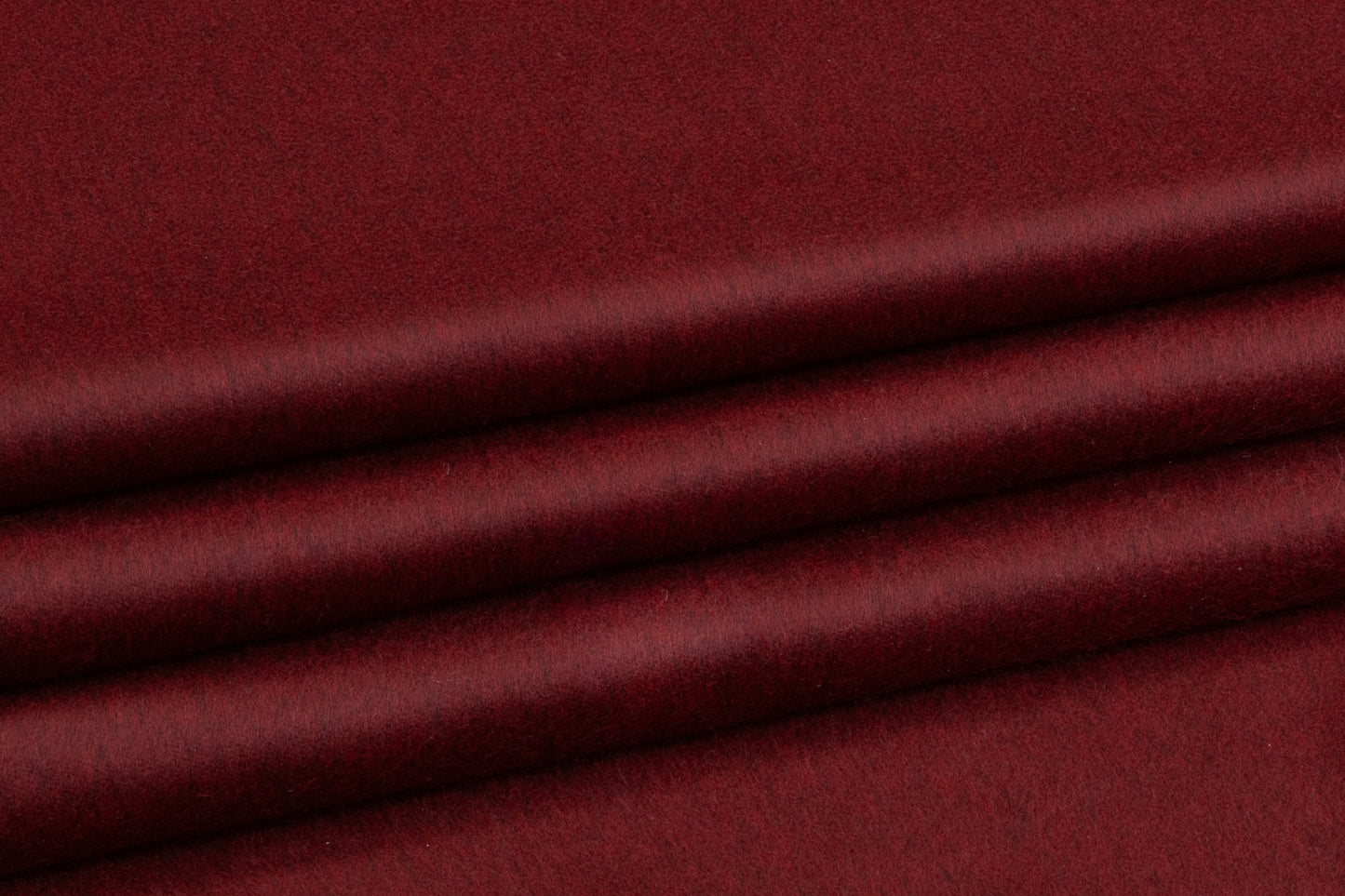 Two-Tone Italian Wool Coating - Oxblood