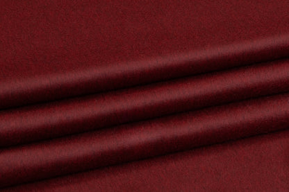 Two-Tone Italian Wool Coating - Oxblood