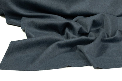 Two-Tone Italian Wool Coating - Slate Blue