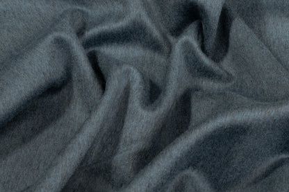 Two-Tone Italian Wool Coating - Slate Blue