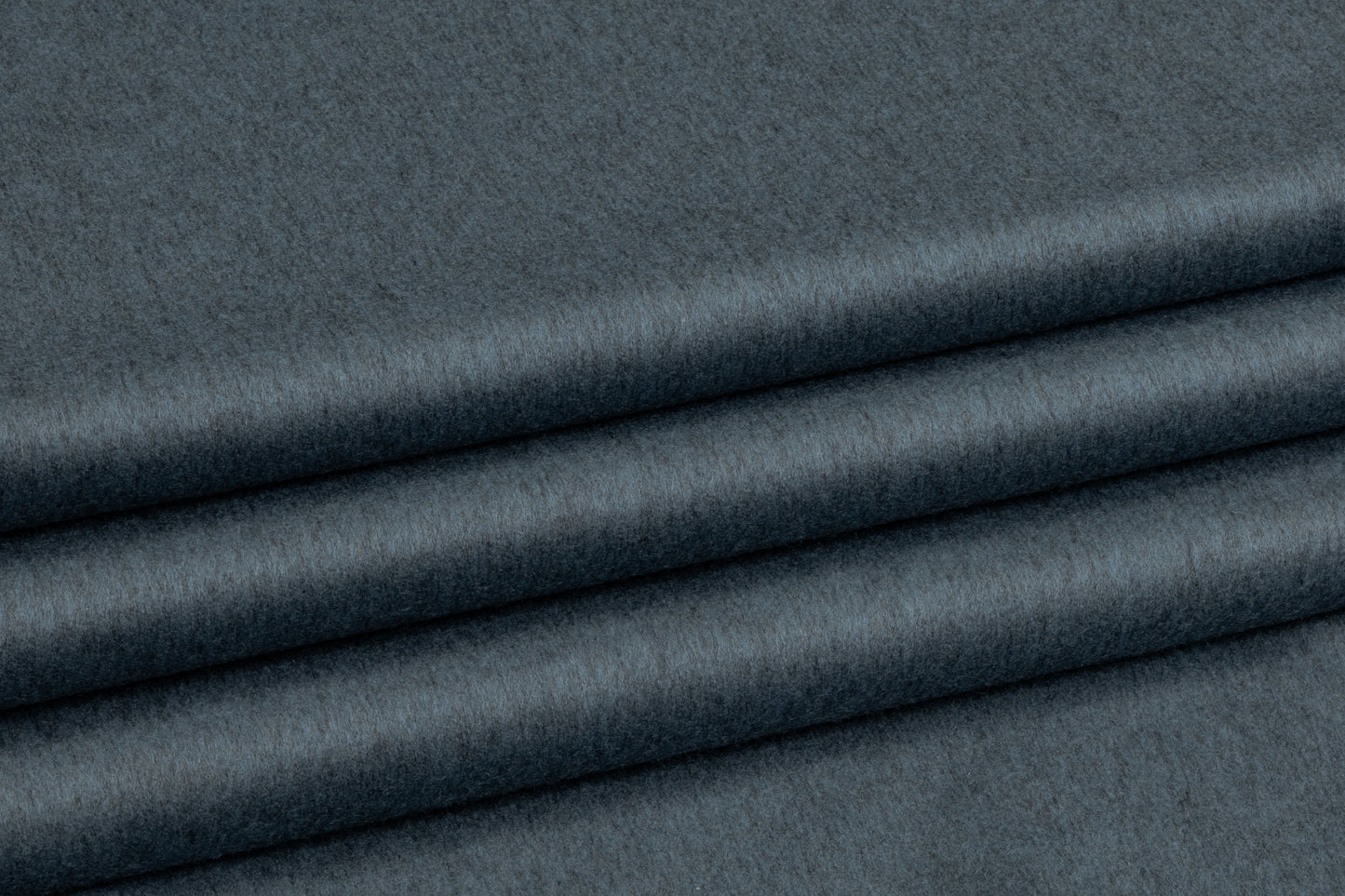 Two-Tone Italian Wool Coating - Slate Blue