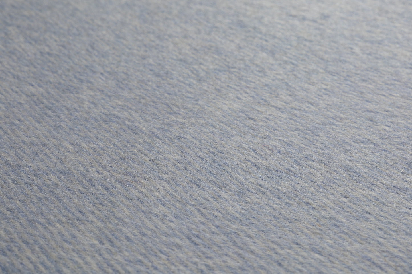 Brushed Italian Wool Blend Twill Coating - Blue