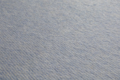 Brushed Italian Wool Blend Twill Coating - Blue