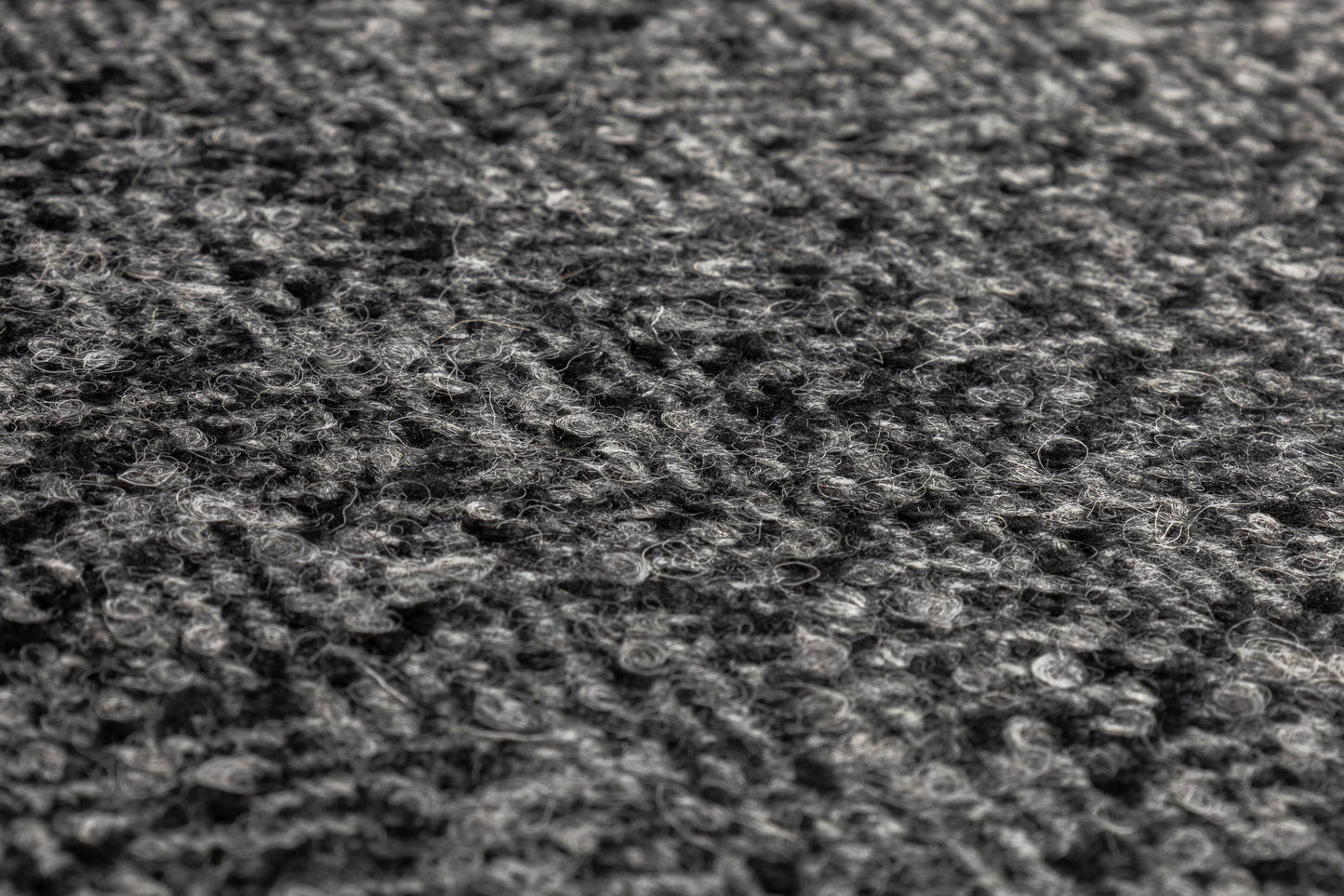 Italian Herringbone Wool Tweed - Charcoal Gray