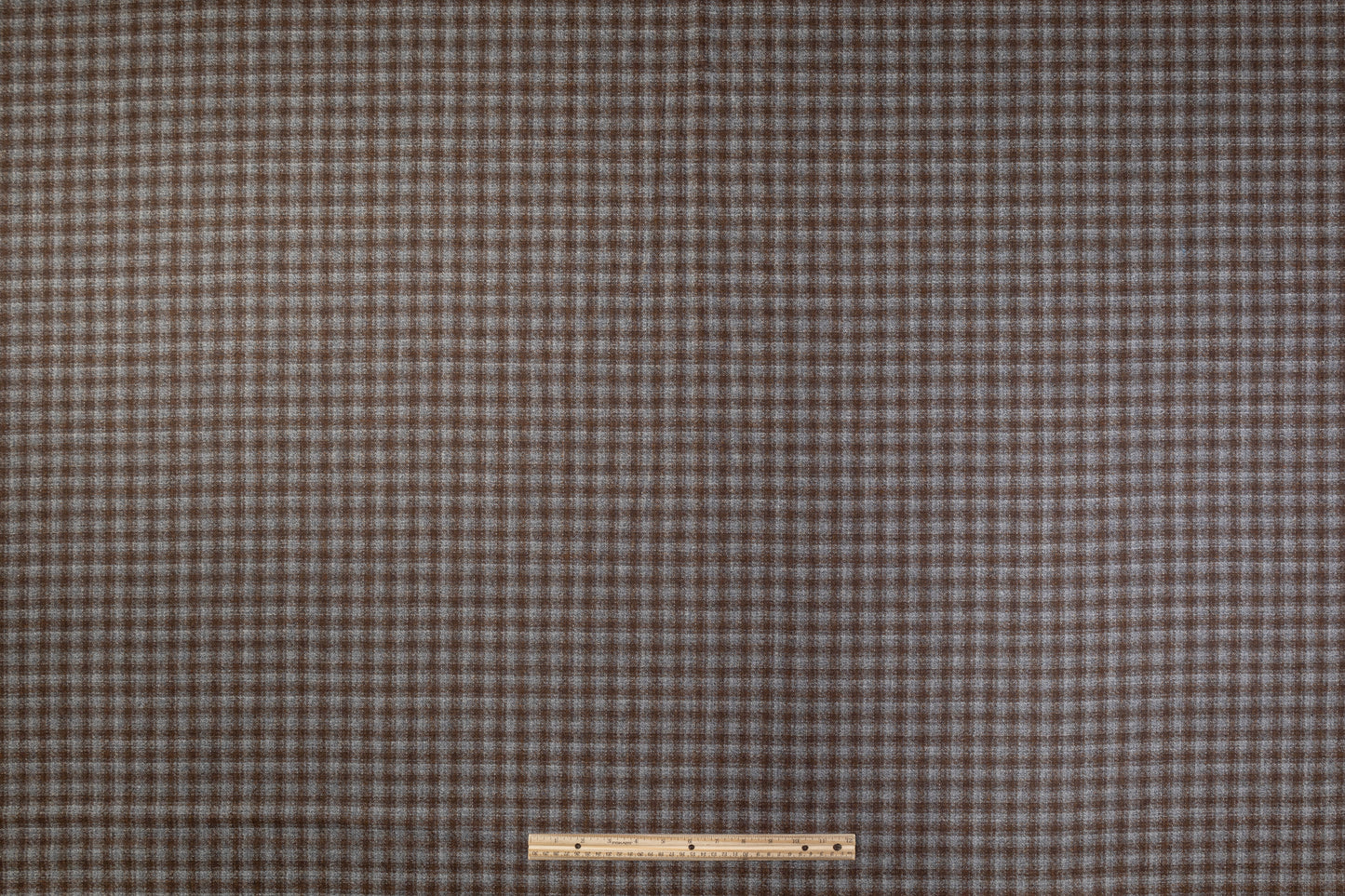 Checked Italian Wool Tweed - Brown / Gray