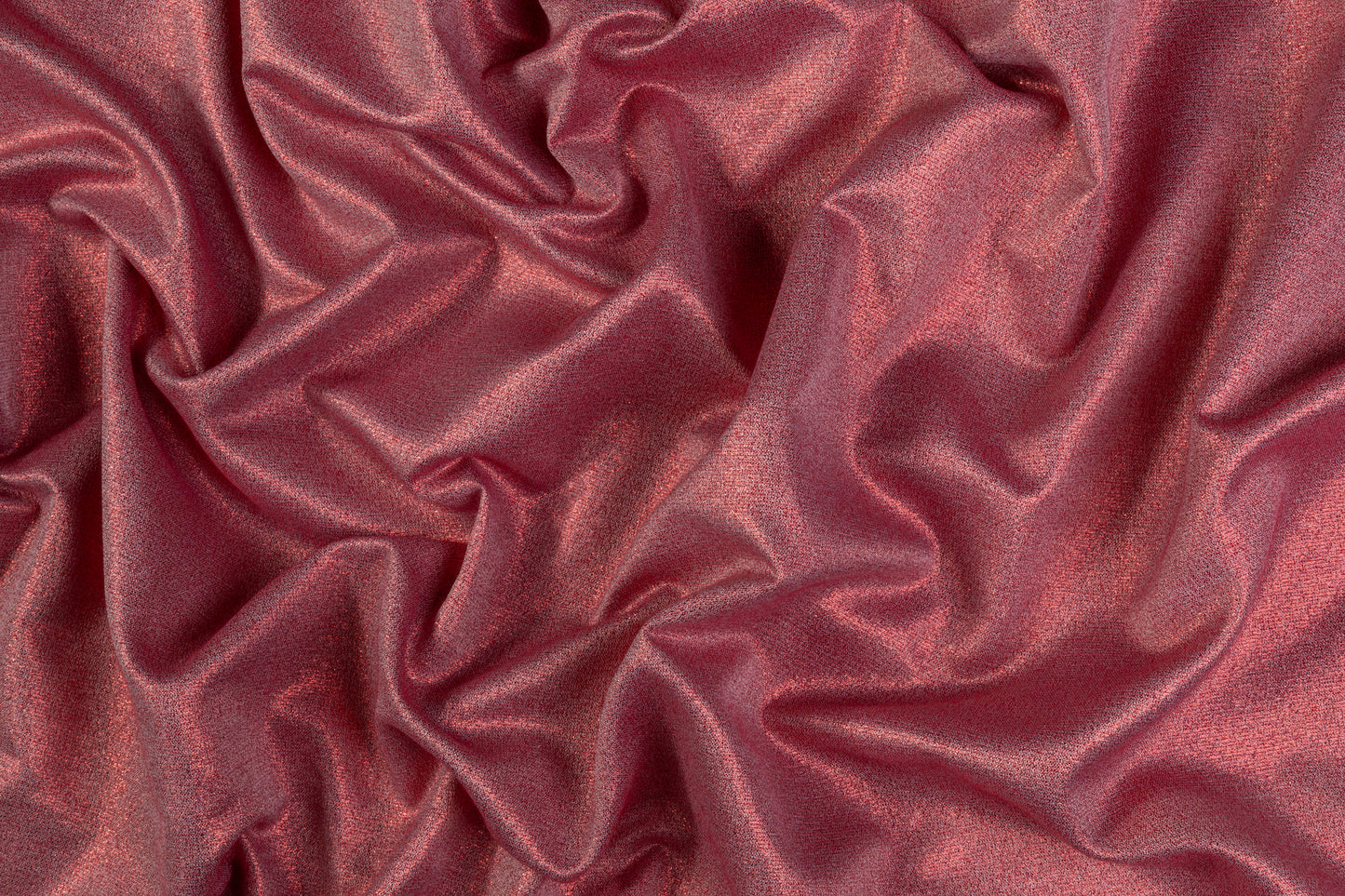 Iridescent Metallic Brocade - Red