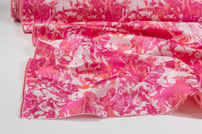 Abstract Jacquard - Pink / White