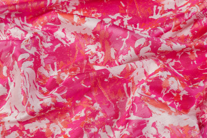 Abstract Jacquard - Pink / White