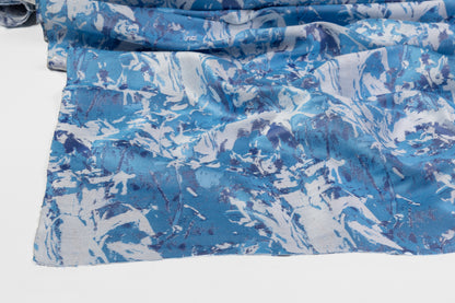 Abstract Jacquard - Blue / White