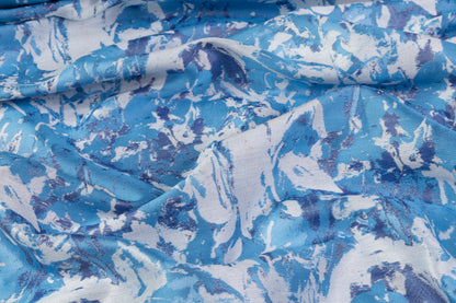 Abstract Jacquard - Blue / White