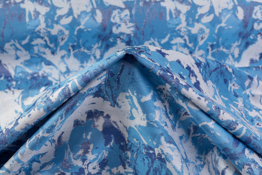 Abstract Jacquard - Blue / White