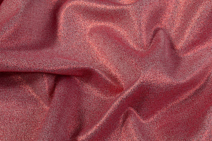 Iridescent Metallic Brocade - Red