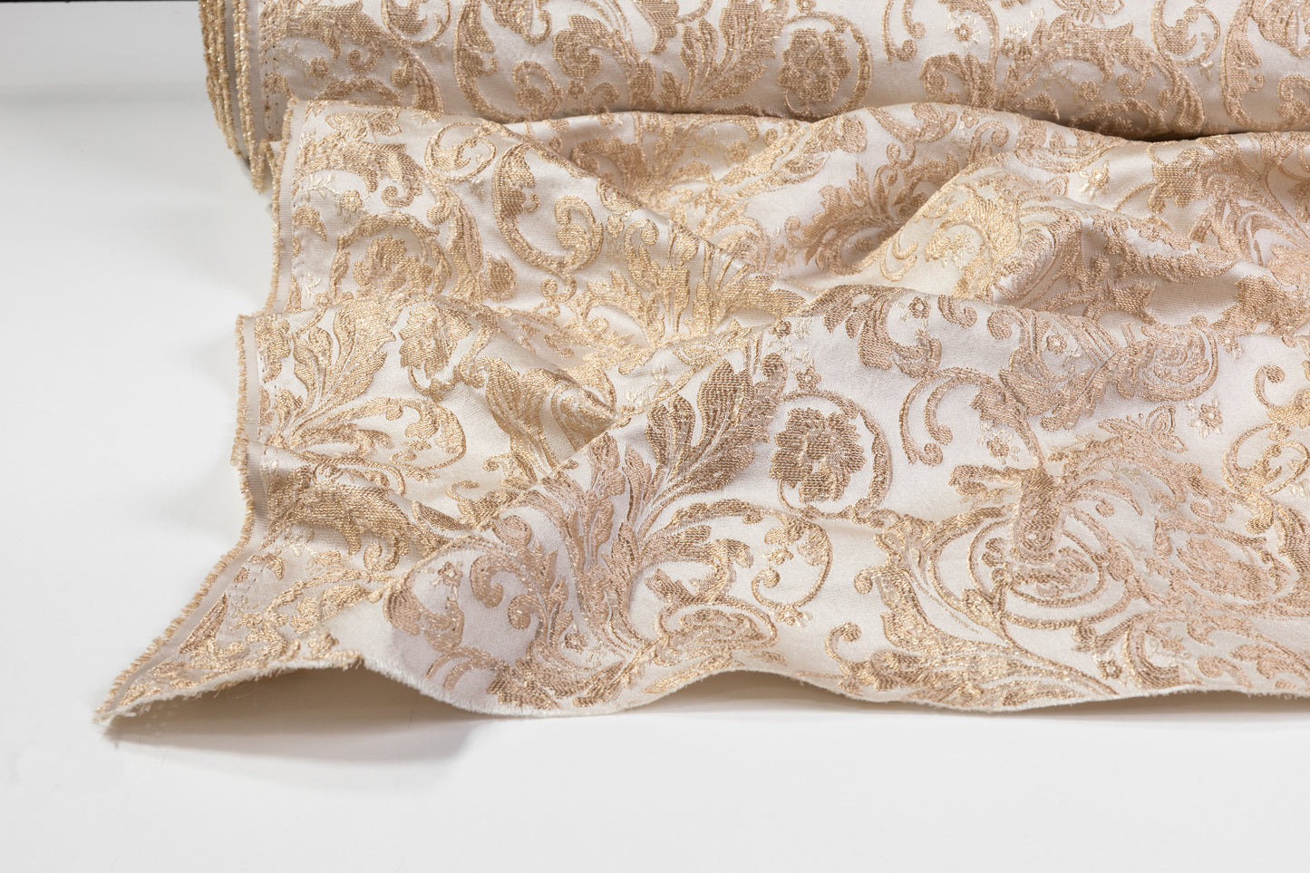 Crushed Metallic Brocade - Gold