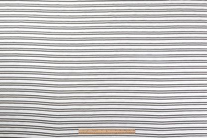 Striped Silk Burnout - Black / white