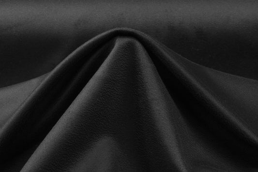 Neoprene Fused Wool Coating - Black