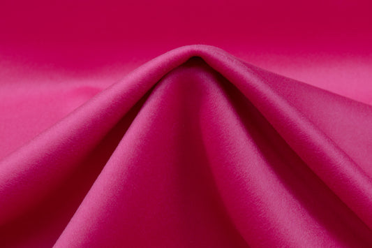 Double Faced Italian Wool Coating - Pink