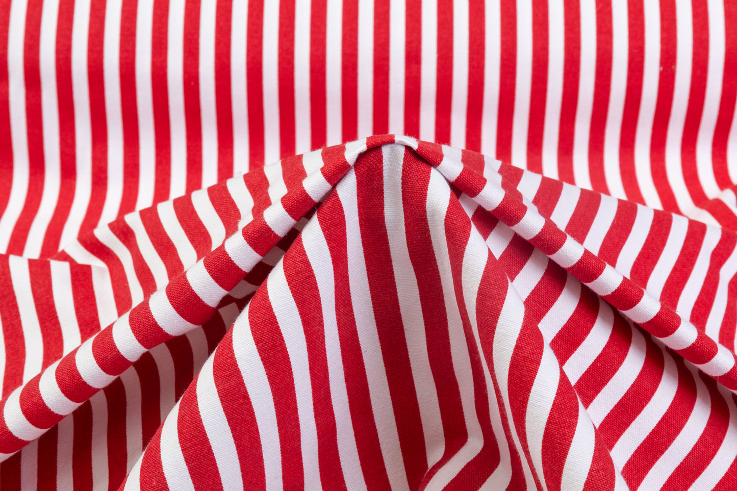 Striped Cotton Canvas - Red / White