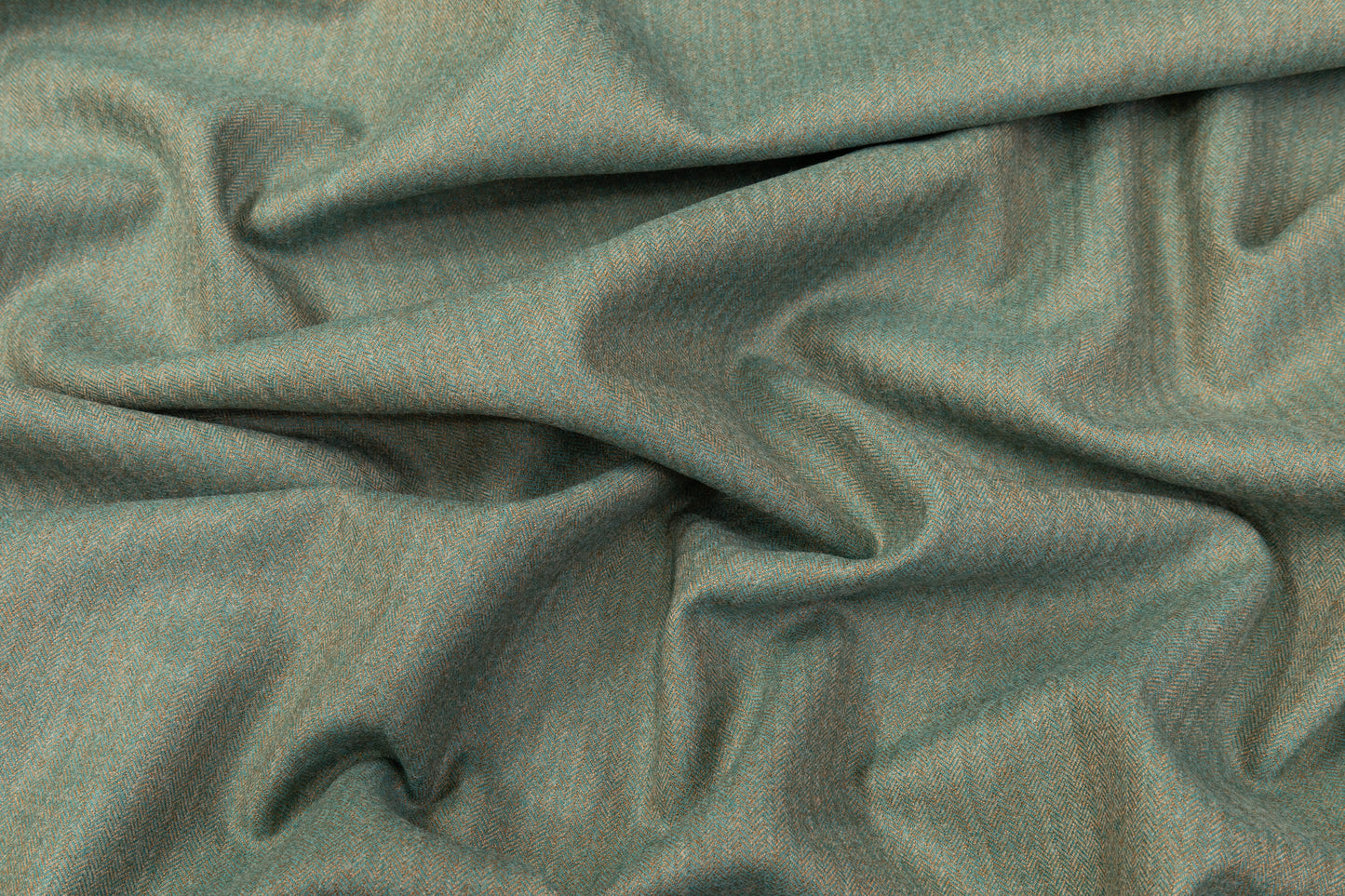 Two Tone Italian Wool Suiting - Green