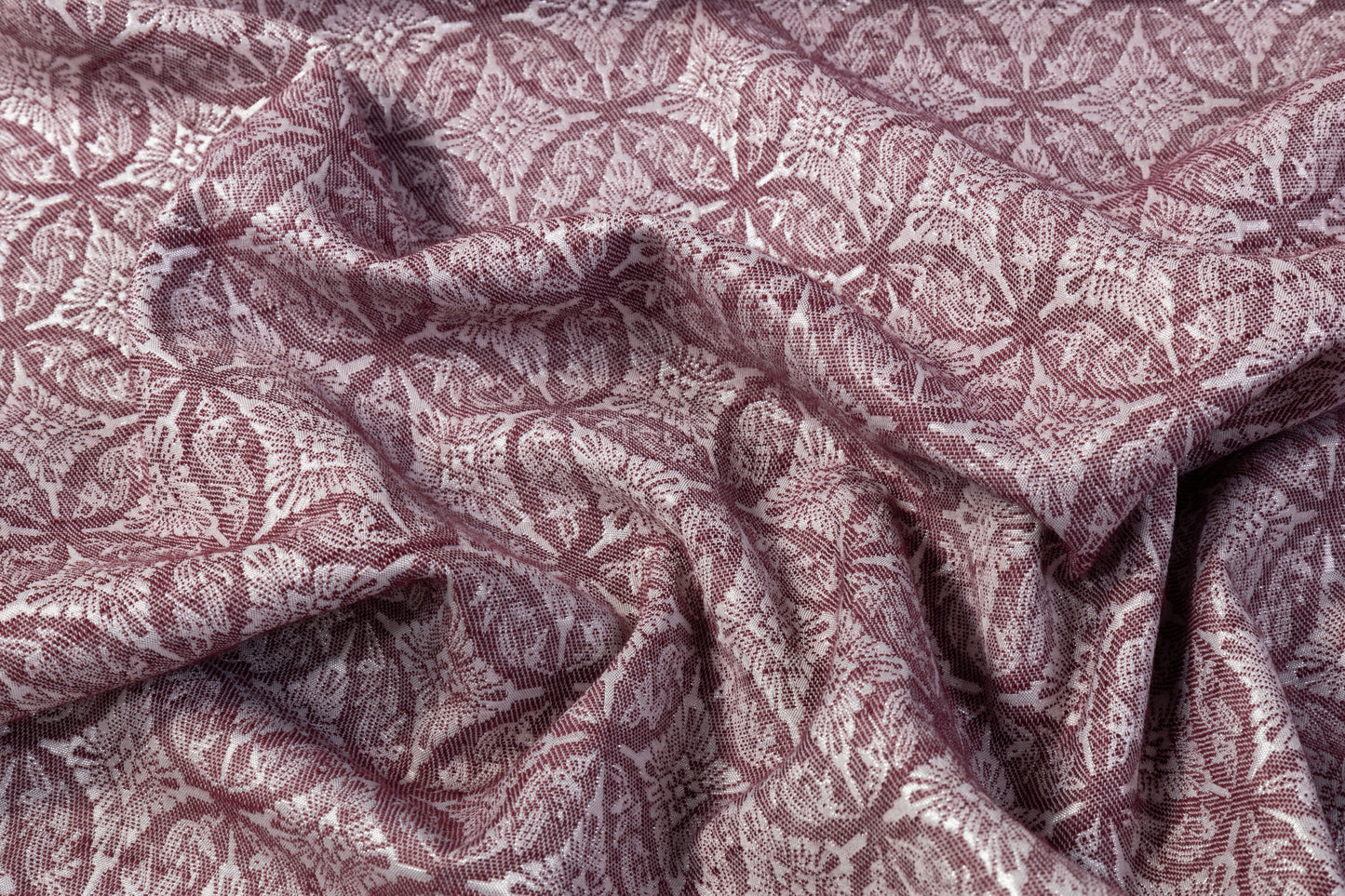 Metallic Brocade - Mauve