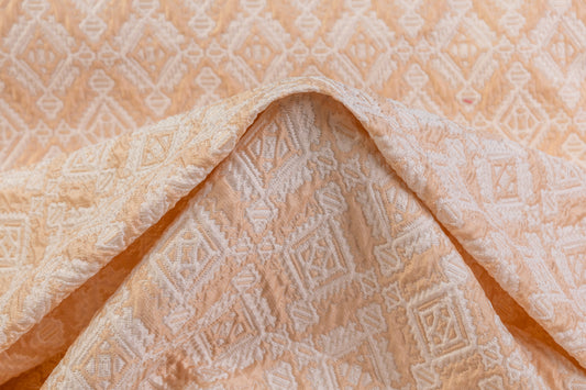 Crushed Diamond Brocade - Peach