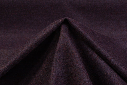 Two-Tone Italian Alpaca Wool Blend Suiting - Burgundy