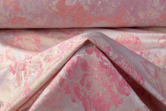 Floral Brocade - Pink / Purple / Beige