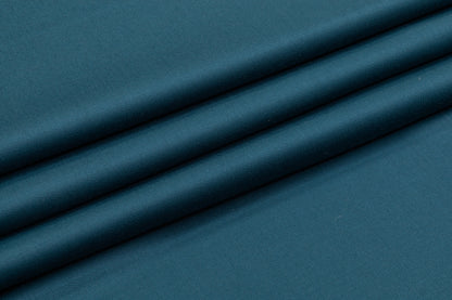 Italian Wool Satin Faille Stretch Suiting - Teal